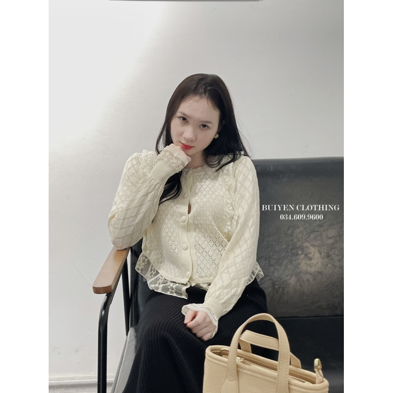 ÁO LEN TRÁM PHỐI REN