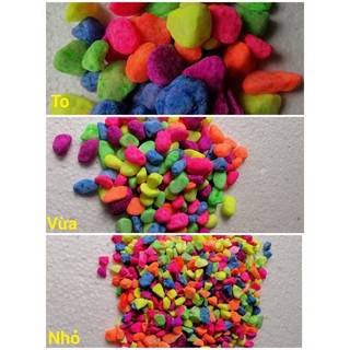 Sỏi sắc màu trang trí bể cá, bỏ lọ hoa derco cực xinh, hàng đẹp và có sẵn