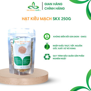 Nhân hạt kiều mạch tách vỏ (ba khía) Buckwheat Sức Khỏe Xanh - 250g/túi - Hàng chính hãng