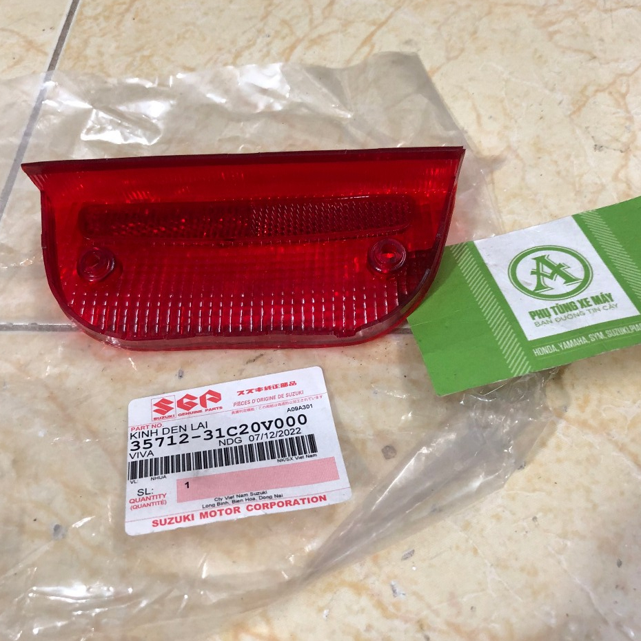 Nắp đèn hậu [ lái ] suzuki viva 110cc ( màu đỏ / màu trắng )