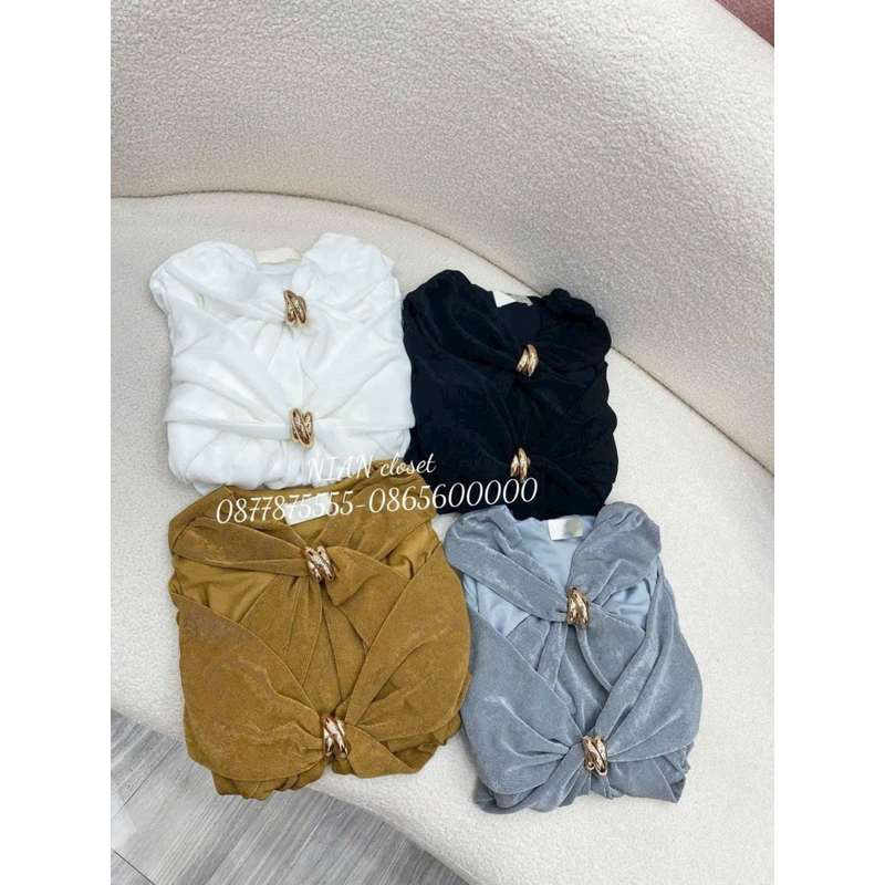 Áo xoắn ngực 4 màu