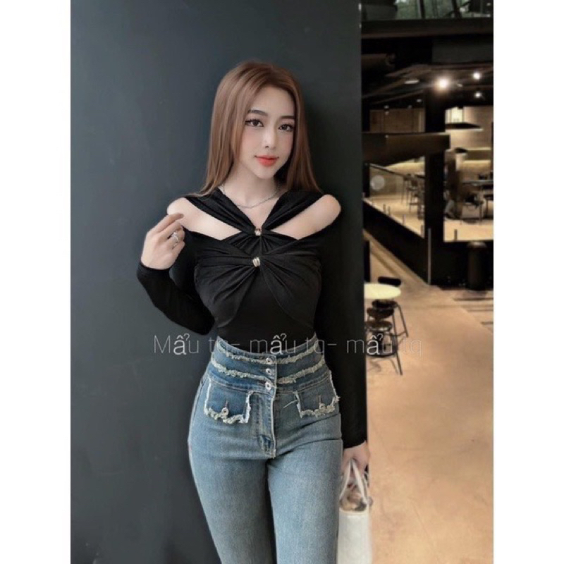 Áo xoắn ngực 4 màu