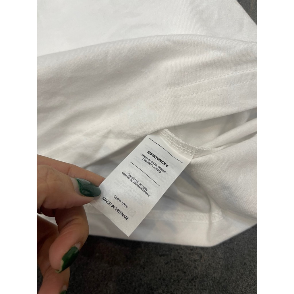 Áo thun trơn tay ngắn Nam Nữ Brenson xuat Hàn dư xịn chất thun cotton 100% rất đẹp vnxk 4 màu co big size