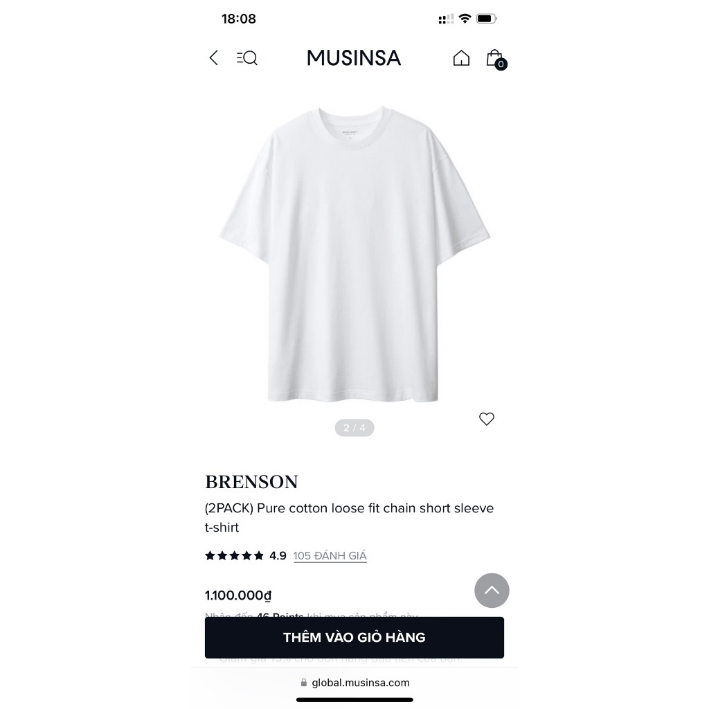 Áo thun trơn tay ngắn Nam Nữ Brenson xuat Hàn dư xịn chất thun cotton 100% rất đẹp vnxk 4 màu co big size