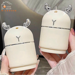 Hộp đựng tăm tuần lộc nhựa PP, lọ đựng tăm nhấn nút tự động lấy tăm kiểu dáng sang trọng chất liệu cao cấp