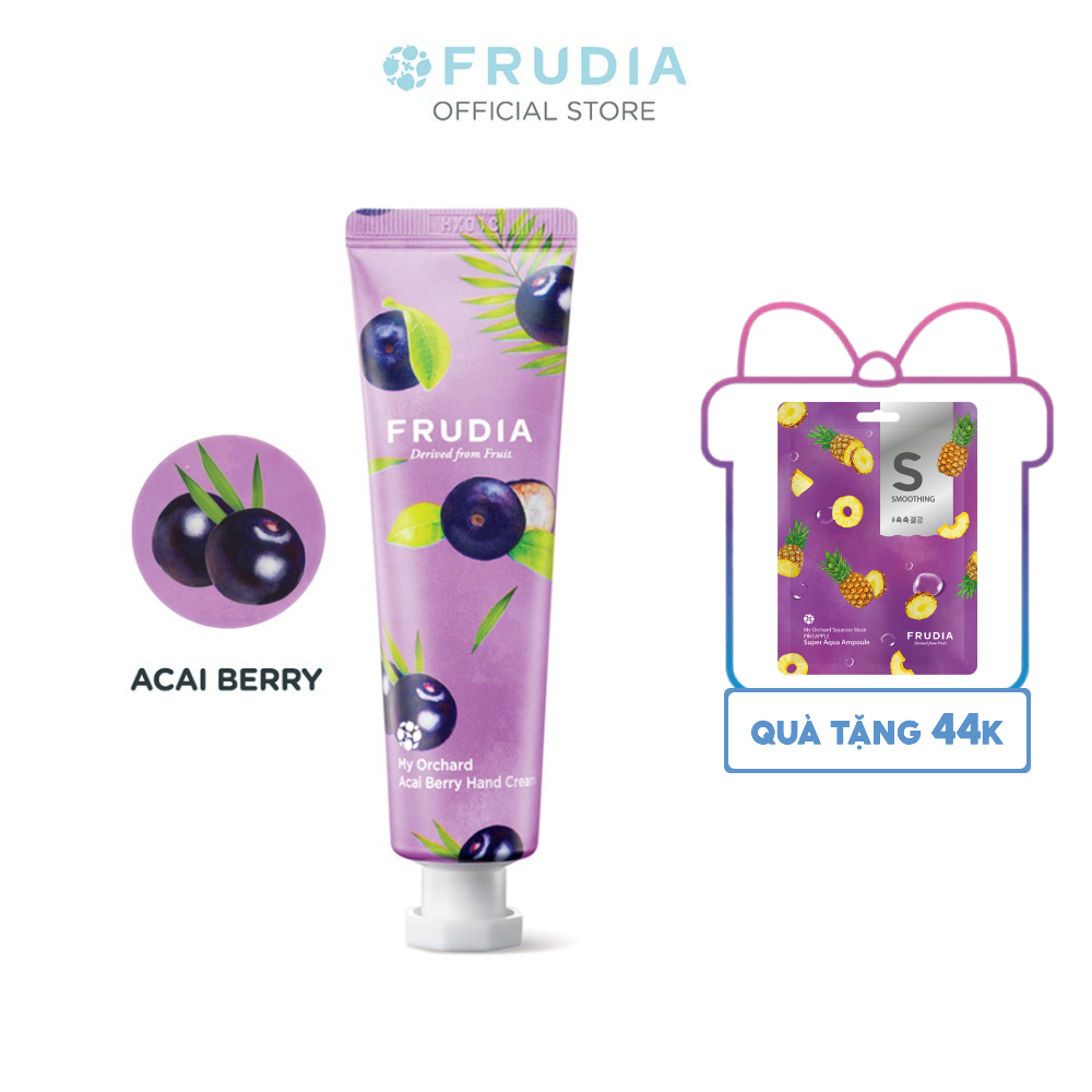 [Tặng 44k] Kem Dưỡng Da Tay Chiết Xuất Từ Quả Mọng Frudia My Orchard Acai Berry Handcream 30ml