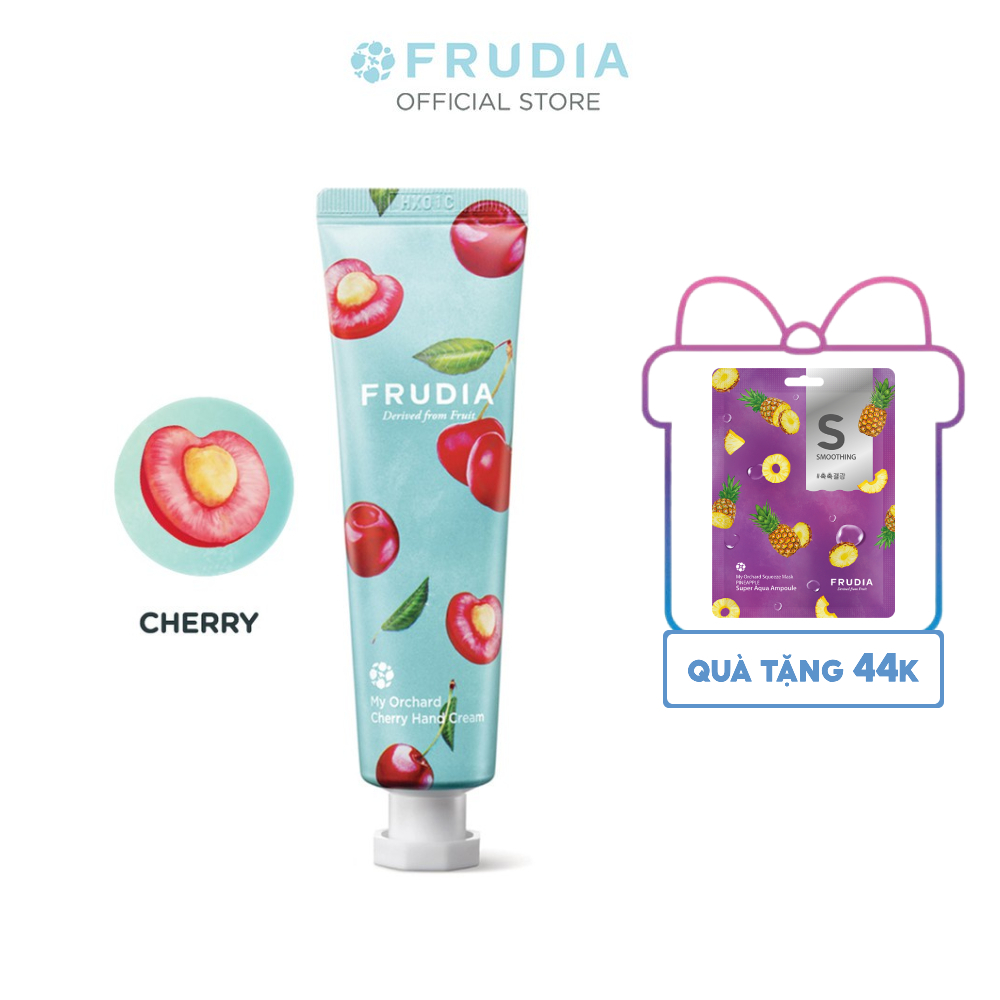 [Tặng 44k] Kem Dưỡng Da Tay Chiết Xuất Anh Đào Frudia My Orchard Cherry Handcream 30ml