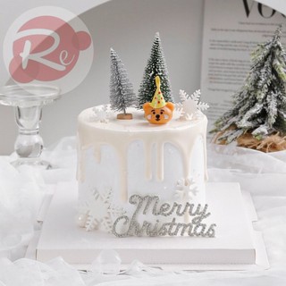 [SIÊU RẺ❤️] – 10 Chữ Merry Chrismast đính đá - Trang trí bánh sinh nhật bánh kem