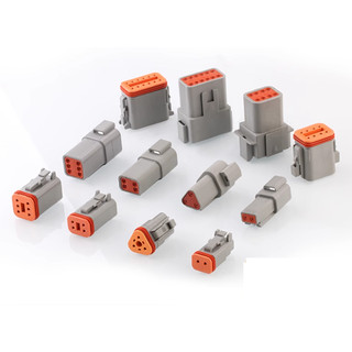 (KO DÂY-CÓ DÂY) Đầu nối dây điện chống nước màu xám cos tròn 2P, 3P, 4P, 6P