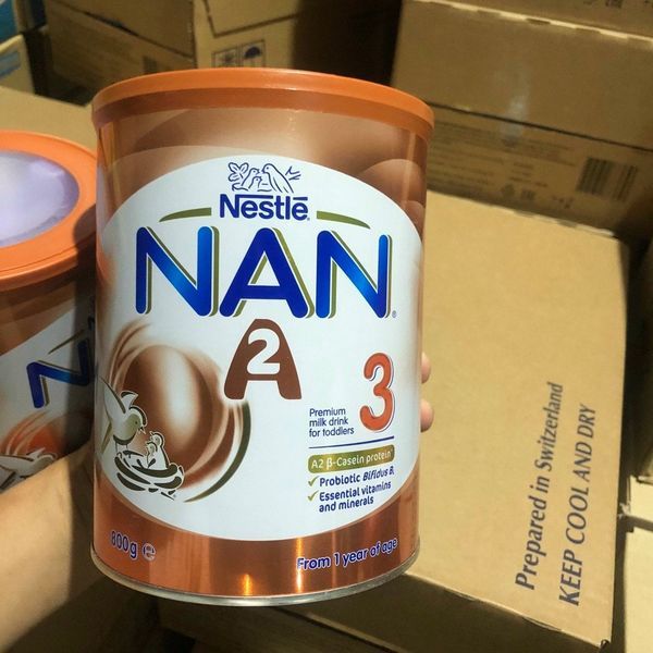 Sữa bột Nan A2 Úc số 3 lon 800g date T1/2024