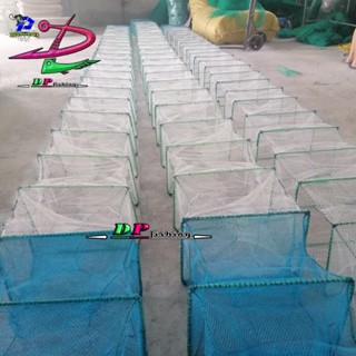 Lưới lồng bát quái bắt tôm cá ,cua ,cá giá rẻ 29 KHUNG, Dài ~7m -> 8m (thân 1.3 sợi 3 trắng và xanh,đuôi 1cm)