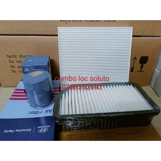 Combo lọc gió, lọc điều hòa, lọc nhớt Kia Soluto
