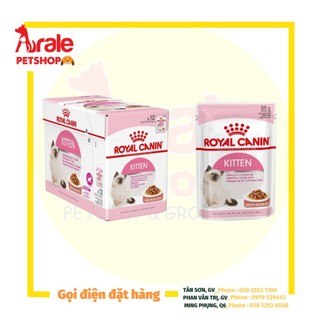Pate Royal Canin cho mèo con, mèo trưởng thành, giàu dinh dưỡng, thơm ngon 85g