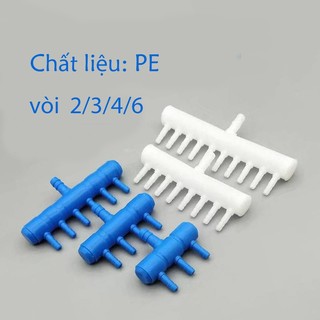 Ống Chia Khí Oxy Van khoá oxi - van chia dây oxi Đầu chia Oxy dành cho máy sủi chia 2/4/6/8