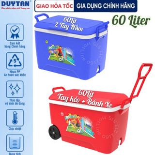 🚀TBA SHOP🚀 Thùng đá giữ nhiệt 60L Có Bánh Xe - Nhựa Duy Tân