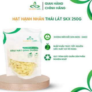 Hạnh nhân thái lát Sức Khỏe Xanh - 250g/bịch - nhập khẩu Úc chính hãng