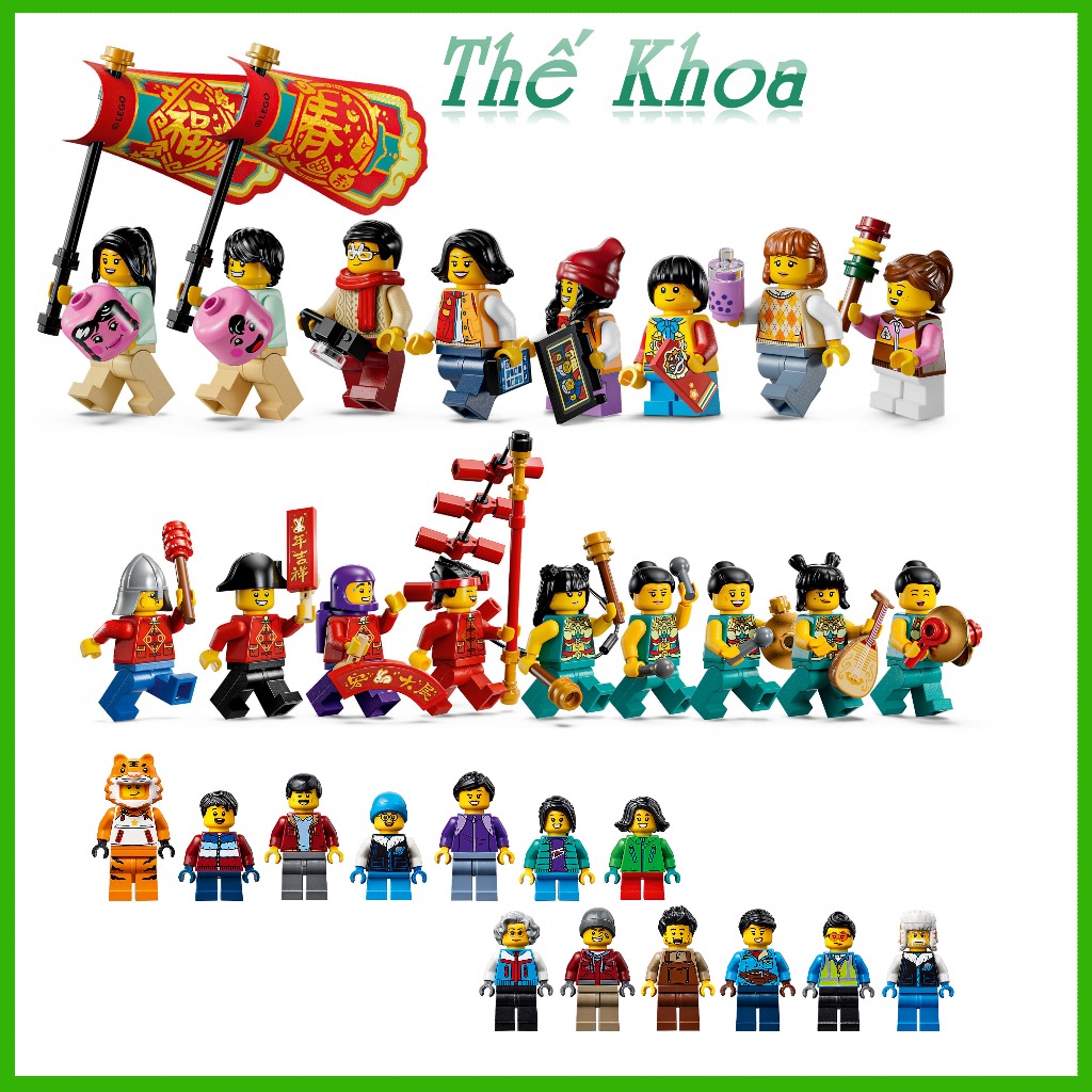 Nhân Vật Lego Tết Tách Set 80109 80111 Chính Hãng [thekhoa]