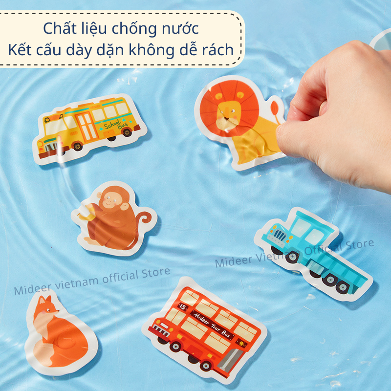 Sticker dùng nhiều lần Mideer Reusable Jelly Sticker Set dán được trên nhiều bề mặt,đồ chơi thủ công cho bé