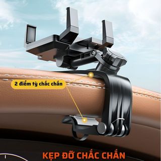 Kẹp Điện Thoại Ô tô - Giá đỡ điện thoại Xoay 360 thông minh