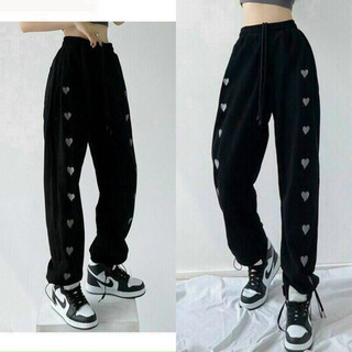 Quần dài jogger nỉ trái tim cực hot