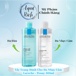 [Mã COSBAUH3 giảm 8% đơn 300K] NƯỚC TẨY TRANG KHÔNG CỒN LA ROCHE POSAY LAROCHE-POSAY 400ML- LA ROCHE 50ml