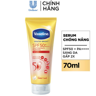 Serum chống nắng vaseline 50x lọc 98% tia uv 70ml