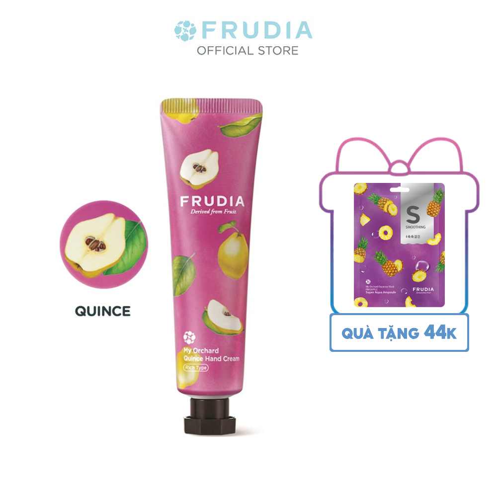 [Tặng 44k] Kem Dưỡng Da Tay Chiết Xuất Quả Mộc Qua Frudia My Orchard Quince Handcream 30ml