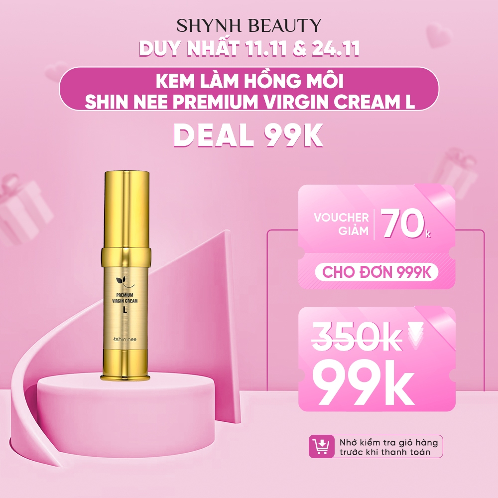 Kem làm hồng môi Shin Nee Premium Virgin Cream L 15ml