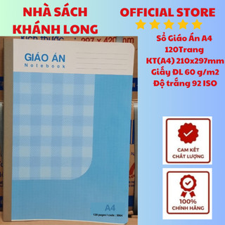 Sổ Giáo Án - Kẻ ngang A4 (120 trang, 200 trang và 300 trang)