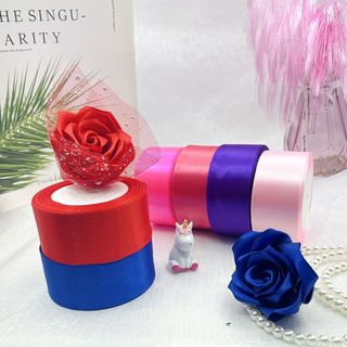 Cuộn Ruy băng vải lụa satin bản 4cm dài 22m