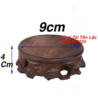 Đế gỗ cánh gà ngang 9cm để quả cầu phong thủy hay đặt tượng trang trí