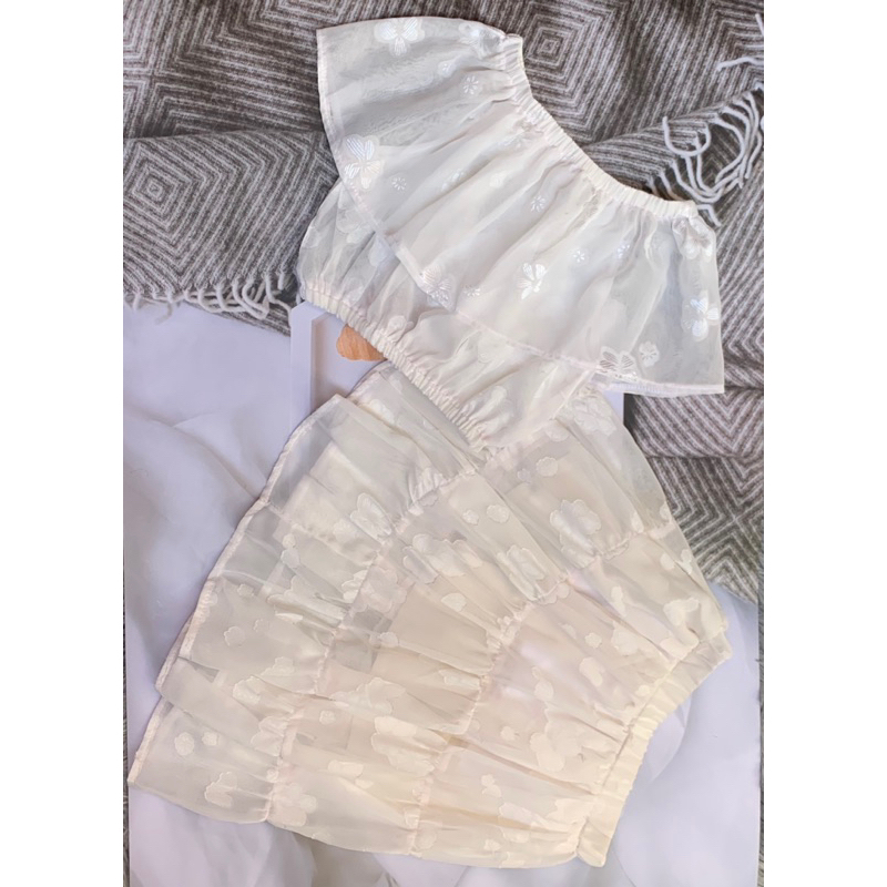 Set chân váy voan gấm cho bé gái