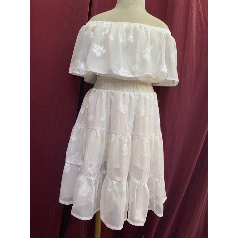 Set chân váy voan gấm cho bé gái