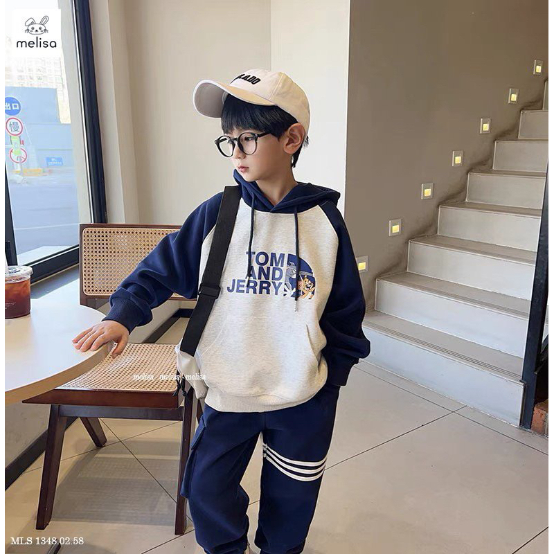 Bộ nỉ hoodie Tom&jerry