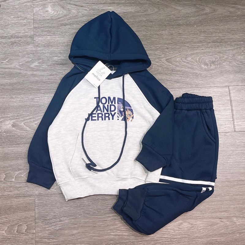 Bộ nỉ hoodie Tom&jerry