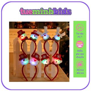 Bờm Noel Có Đèn Siêu Xinh Tuệ Minh Cho Bé- Băng đô tuần lộc Noel Siêu Xinh Cho Bé Gái Dễ Thương