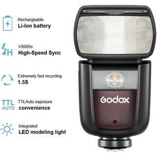 Đèn Flash Godox V860III N for Nikon kèm tản sáng nhựa ommi bounce