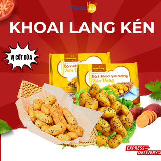 Khoai lang kén chiên giòn Đôi Đũa Vàng, bánh khoai cốt dừa thơm ngậy 230g