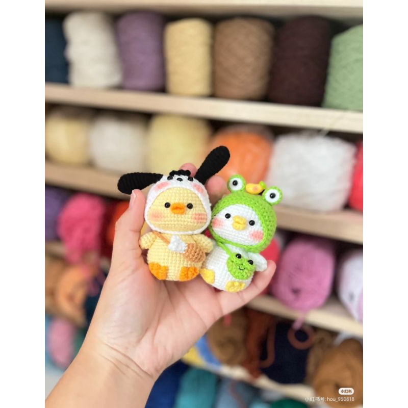 Bé thú handmade mini cute móc len