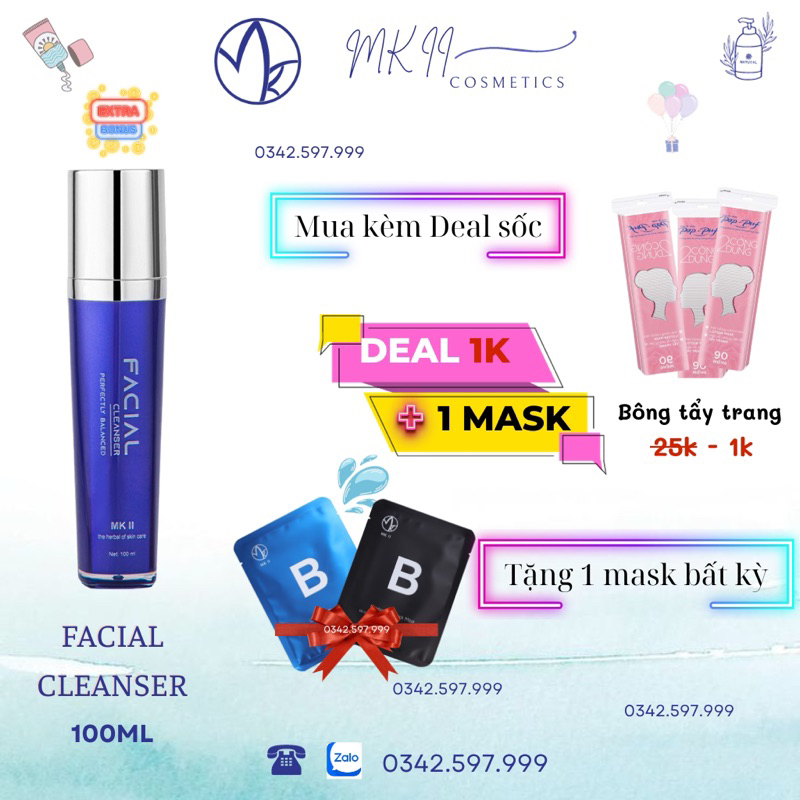 Sữa Rửa Mặt Dịu Nhẹ FACIAL CLEANSER MKII