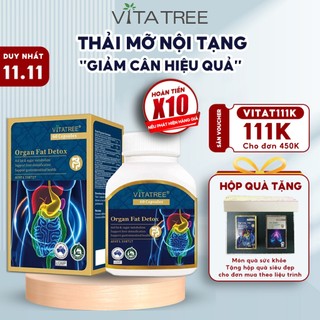 Combo 2 hộp giải độc mỡ nội tạng Vitatree Organ Fat Detox 60 viên