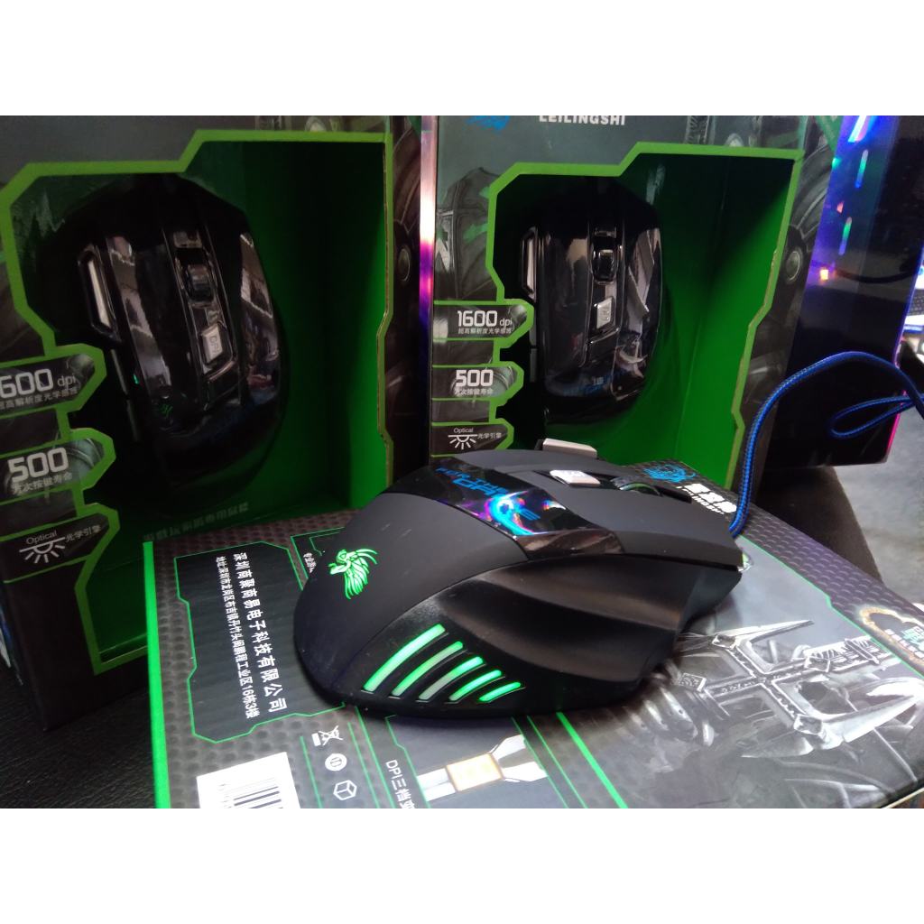 Chuột Có Dây Phát Sáng 6D Wrangler Gaming