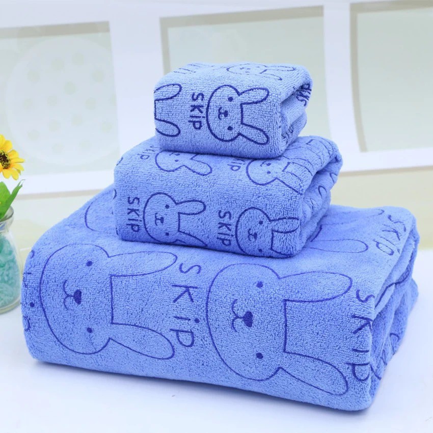 Bộ 3 Khăn Thái Lan LOẠI DÀY hình thỏ