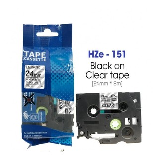 Tem nhãn in hze 24mm*8m dùng cho máy in nhãn brother pt-e500, pt-e550w, pt-e800t,pt-p750w.....