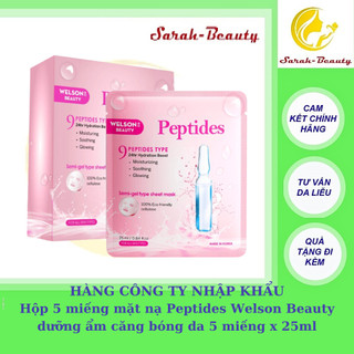 Mặt Nạ Peptides Dưỡng Ẩm Căng Bóng Da Welson Beauty