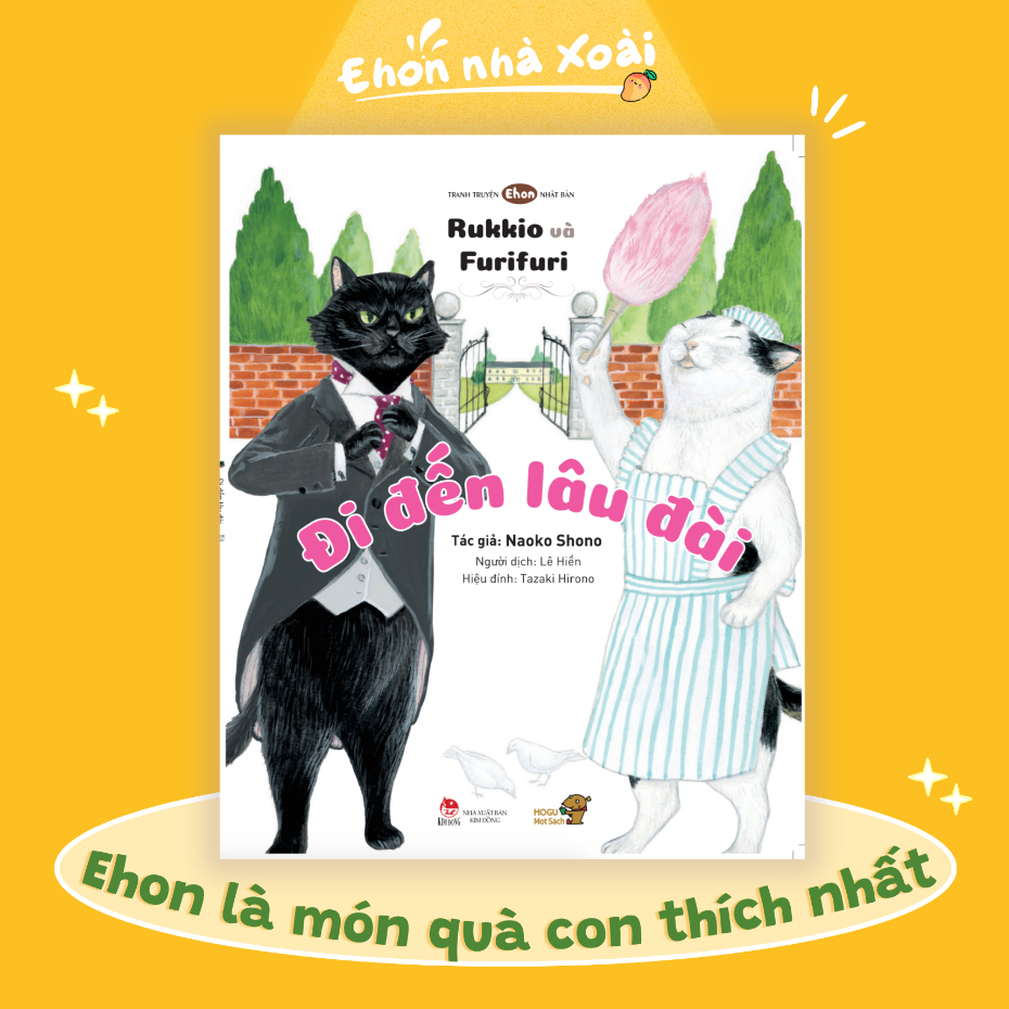 Sách Ehon - Rukkio và Furifuri: Đi đến lâu đài