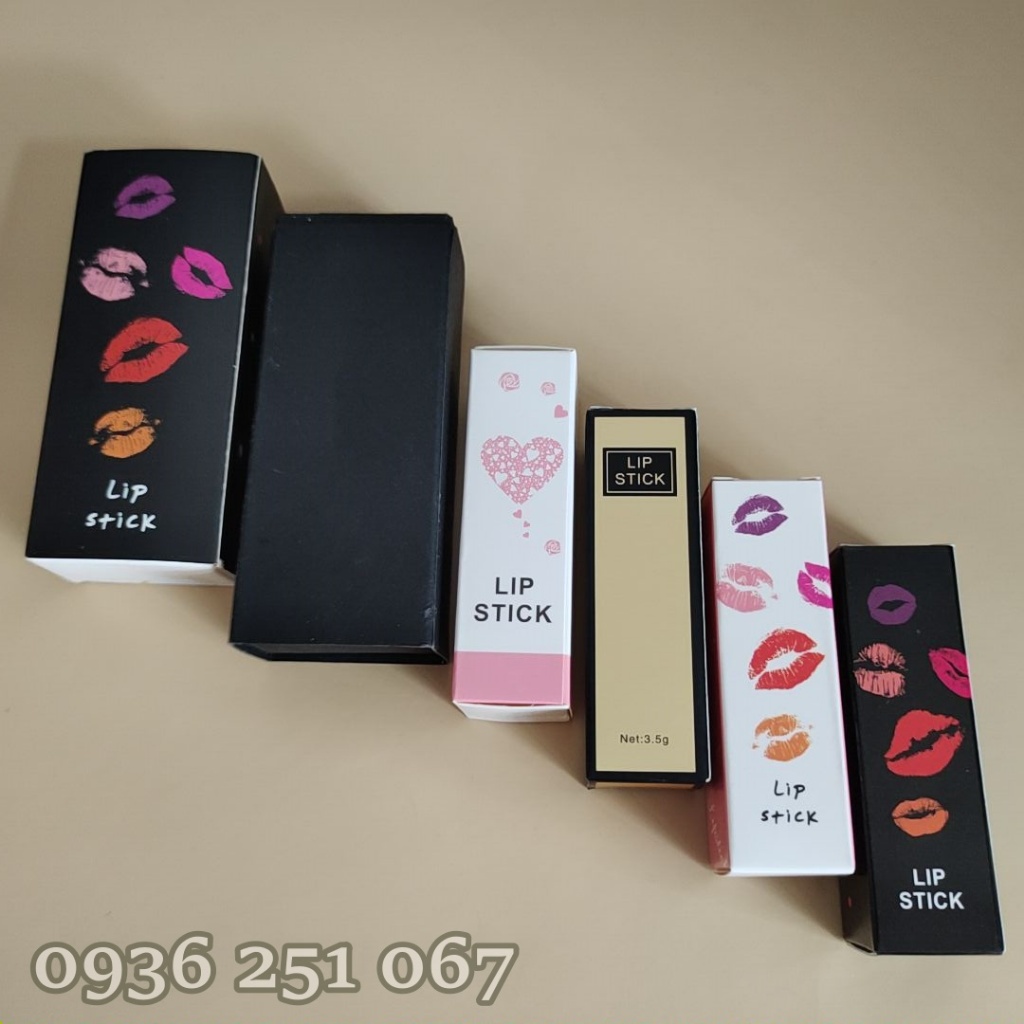 Hộp giấy đựng son thỏi _ Hộp ngăn kéo - Dụng cụ làm son handmade.