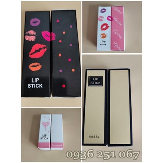50 - 100 vỏ hộp giấy đựng son SÁP và son KEM - Dụng cụ làm son handmade.