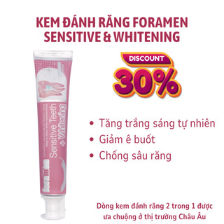Kem đánh răng ngừa sâu răng, giúp răng trắng sáng tự nhiên, bảo vệ men răng Foramen