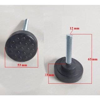 Chân tăng chỉnh cao M12x50mm, d=50mm, tăng đơ sắt hộp, điểu chỉnh tăng giảm